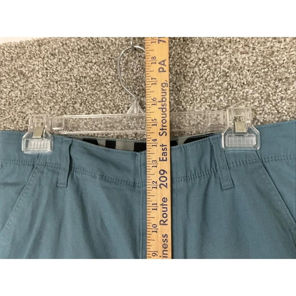 Lot of 2 Iron Co. Men's Chino Shorts Size 32 Sage Green Slate Blue Flat Front